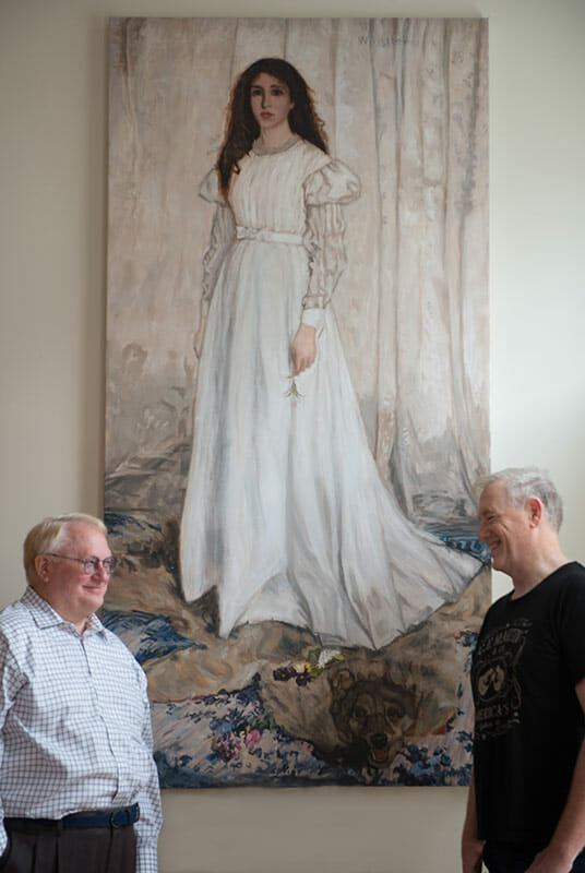 James Whistler, Symphony In White painting commision by Mark Lovett
