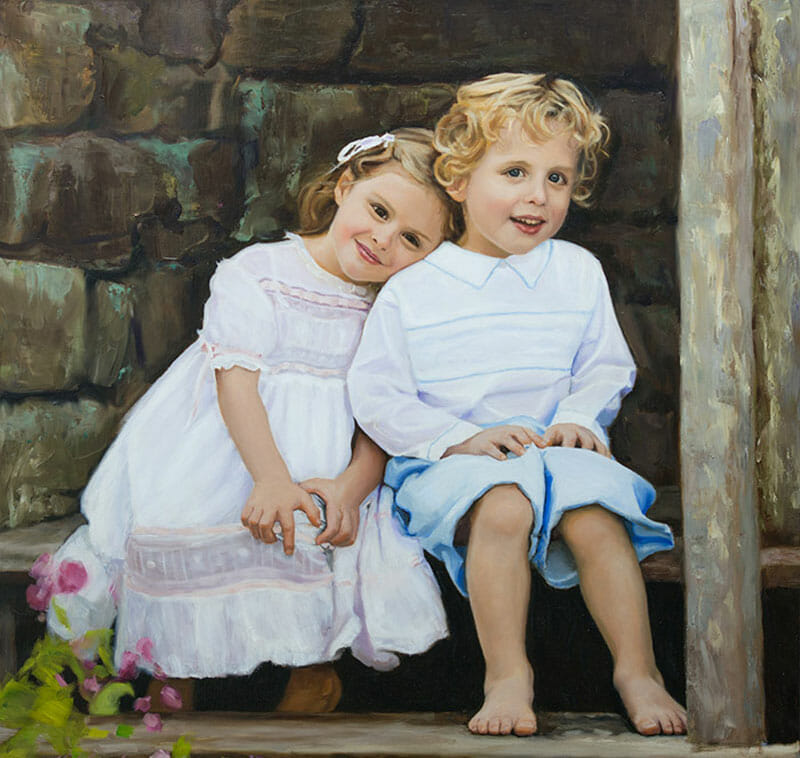 portrait artist for hire children-painter-c
